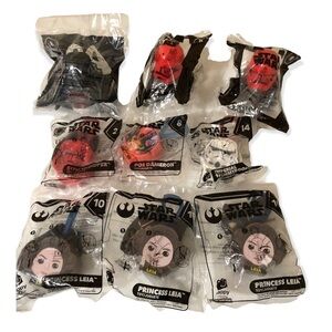 McDonald’s StarWars Happy Meal Keychain Clip toy Set 9